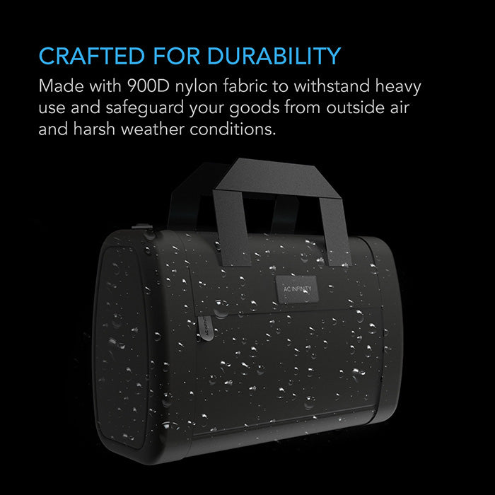 AC Infinity Smell Proof Hand Bag, Black