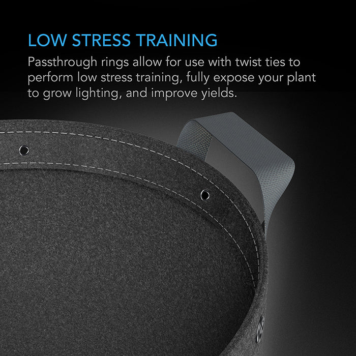 AC Infinity Heavy-Duty Fabric Pot, 3 Gallon, Pack of 5