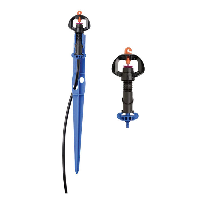 Netafim SuperNet Jet Sprinkler Assembly with Tubing & Stakes, 360° Circle, 9.2 GPH, Pack of 25