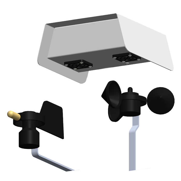 Agrowtek GrowControl SXW Outdoor Weather Sensor, Logger & Transmitter With Wind Speed Anemometer And Direction Vane Sensor