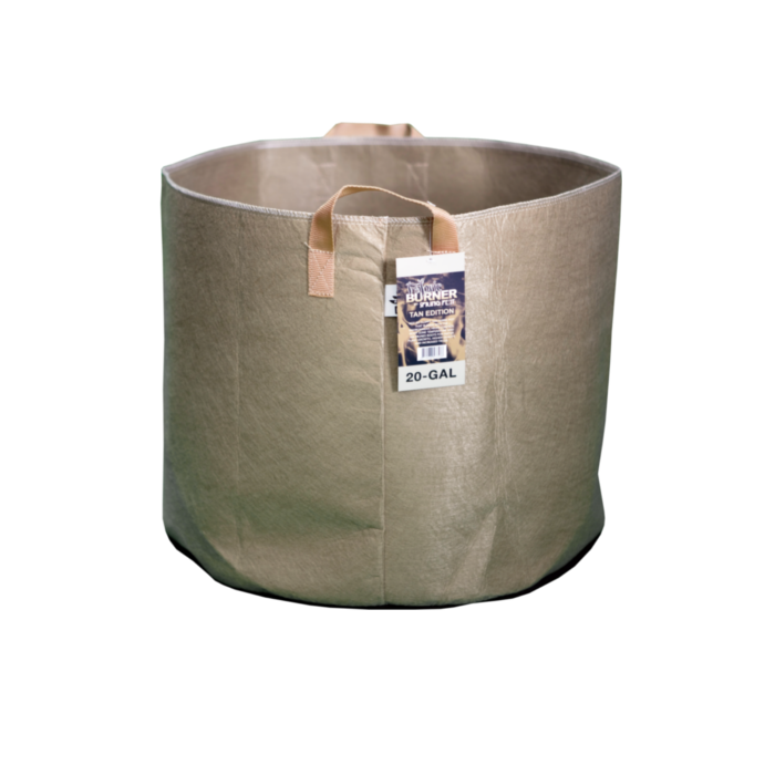 Spring Pot Burner 30 Gallon Fabric Pot with Handles, Tan - Pack of 10