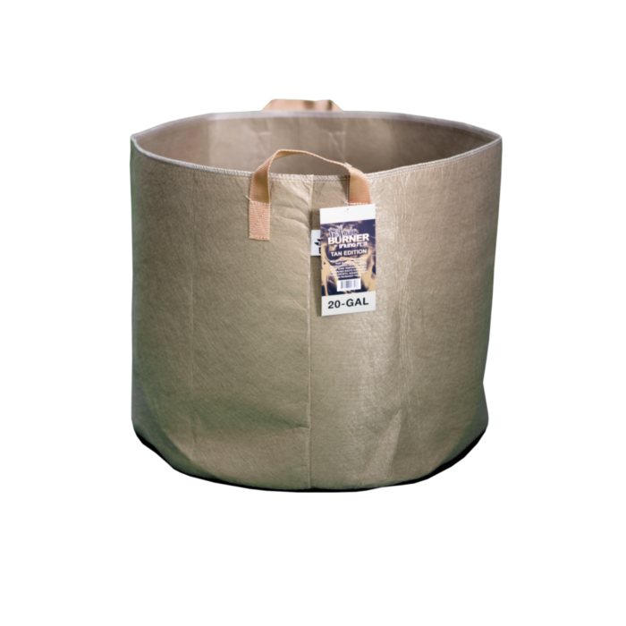 Spring Pot Burner 20 Gallon Fabric Pot with Handles, Tan - Pack of 10