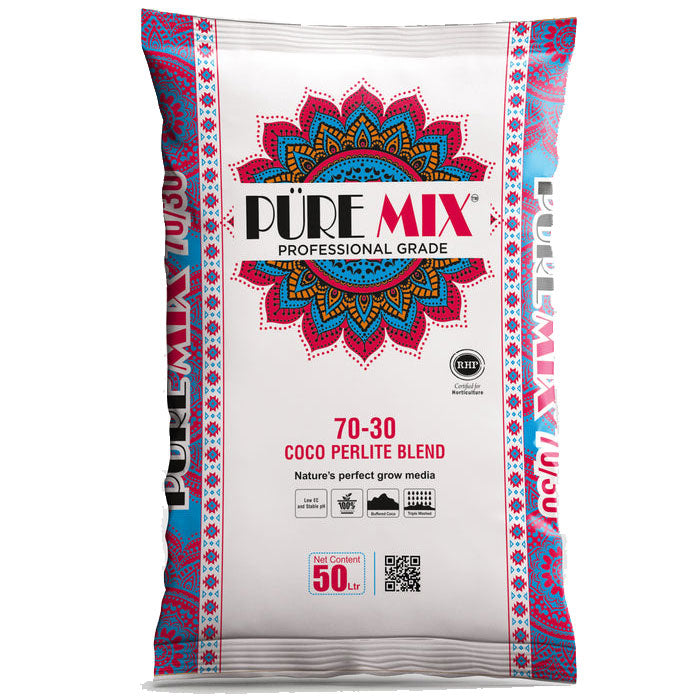 The Coco Depot PureMix 70/30 Coco Perlite Mix, 50 Liter Bag/1.8 Cubic Feet - Pallet of 80 Bags