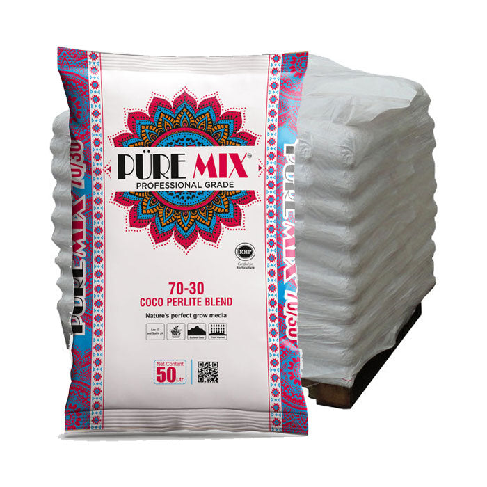 The Coco Depot PureMix 70/30 Coco Perlite Mix, 50 Liter Bag/1.8 Cubic Feet - Pallet of 80 Bags