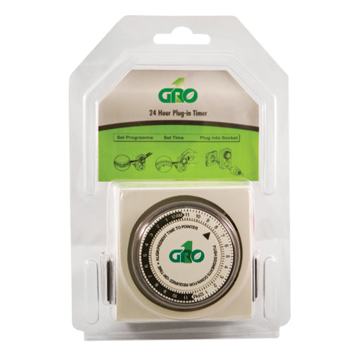 Grow1 Dual Outlet Mechanical Timer - 120V