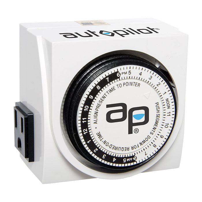 Autopilot Dual Outlet Grounded Timer