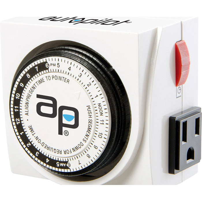 Autopilot Dual Outlet Grounded Timer