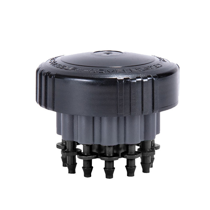DIG T.O.P. 12-Outlet Pressure Compensating Drip Manifold Kit Assembly, 2.2 GPH per Zone - Pack of 5