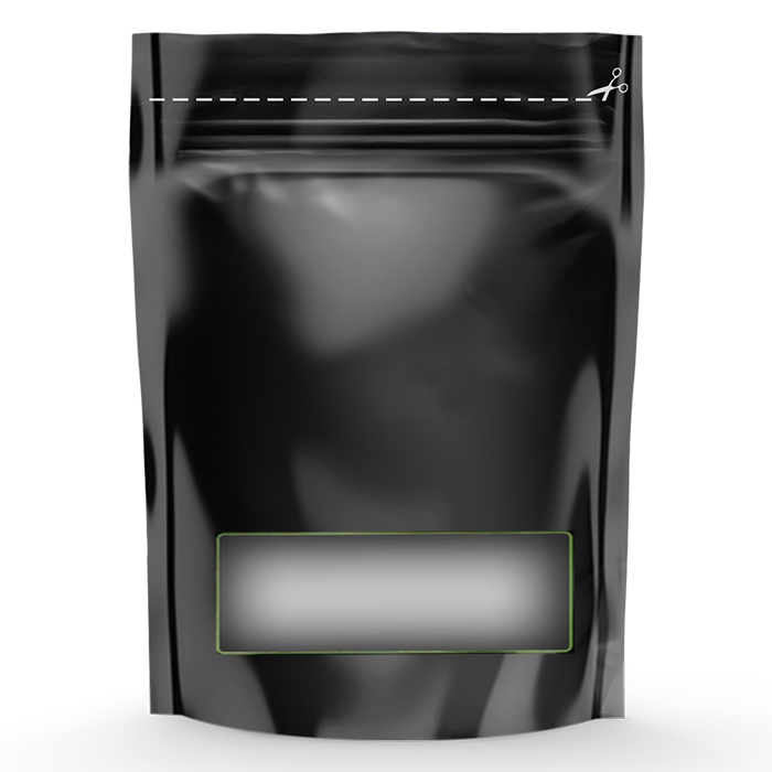 Grove Bags TerpLoc Storage Bags with Window Pouch, Black & Clear - 1/2 oz.