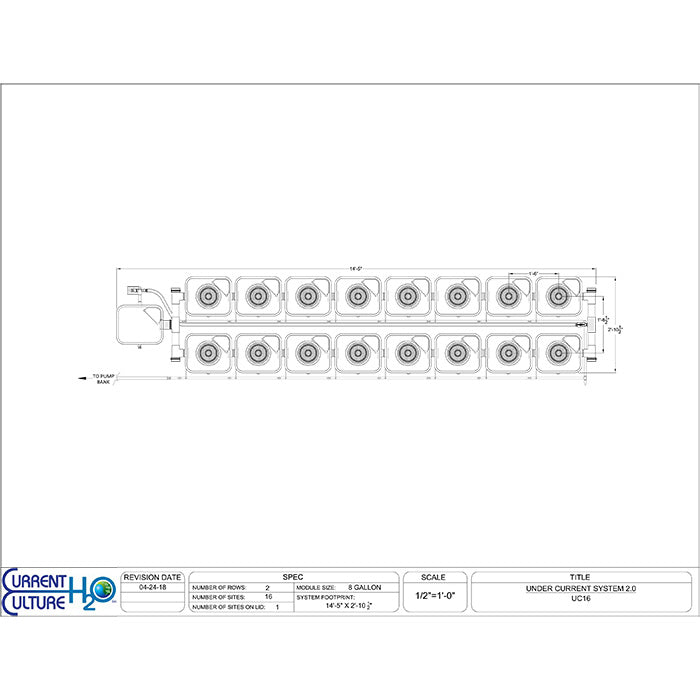 Current Culture Under Current UC RDWC System, 16-Site, 2-Row