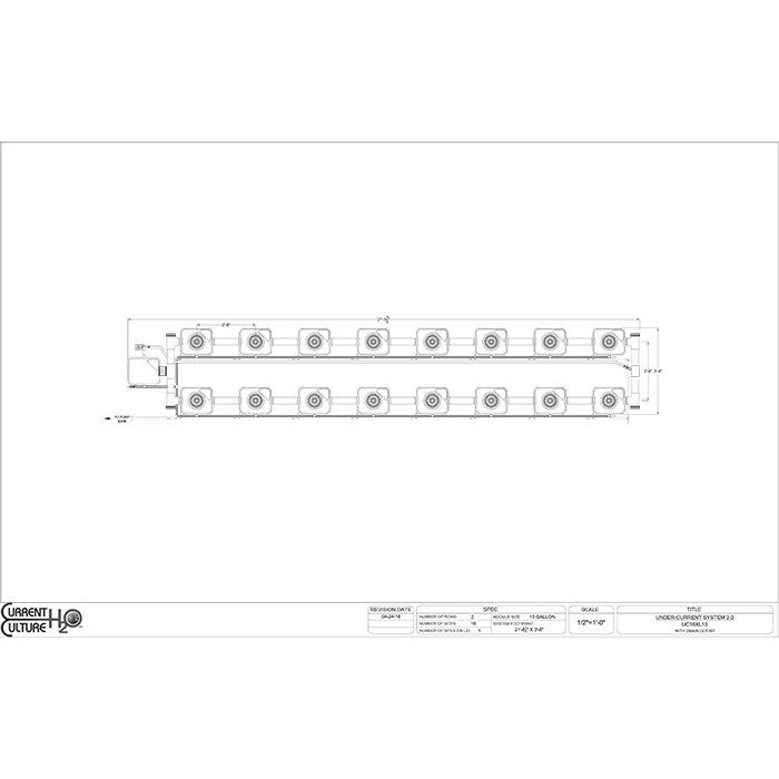 Current Culture Under Current UCXL13 RDWC System, 16-Site, 2-Row
