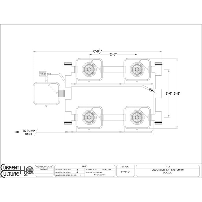 Current Culture Under Current UCXL13 RDWC System, 4-Site, 2-Row