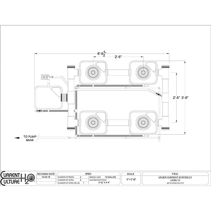 Current Culture Under Current UCXL13 RDWC System, 4-Site, 2-Row