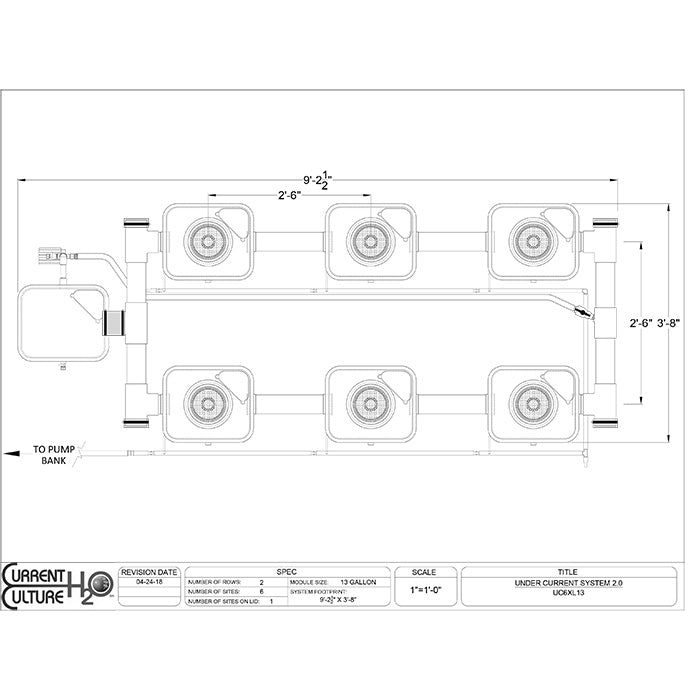 Current Culture Under Current UCXL13 RDWC System, 6-Site, 2-Row
