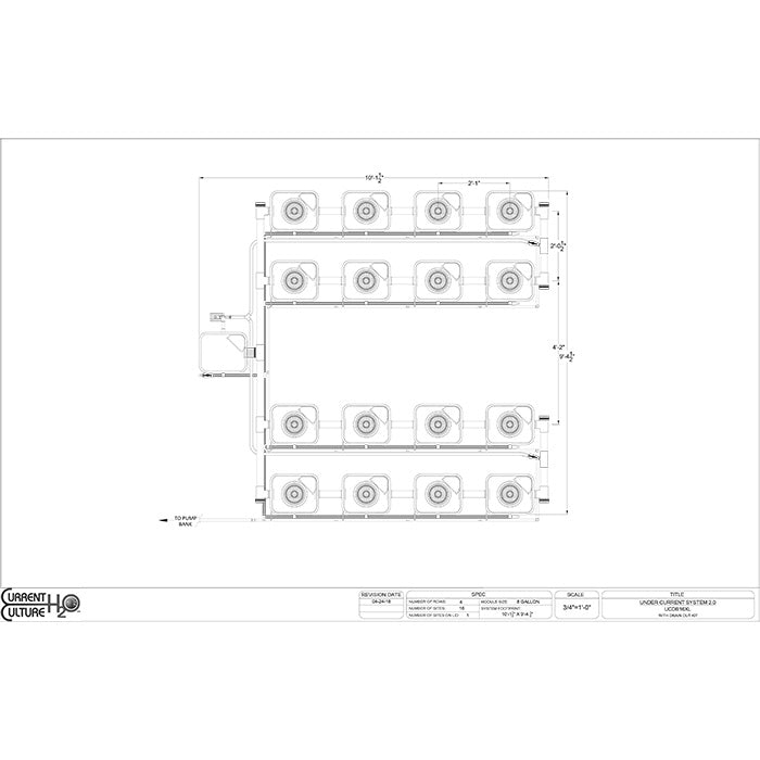 Current Culture Under Current UCXL RDWC System, 16-Site, 4-Row