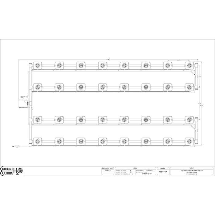 Current Culture Under Current UCXXL13 RDWC System, 32-Site, 4-Row