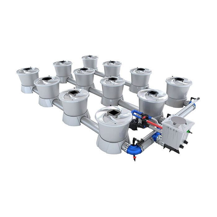 Alien Hydroponics V-System 12 Pot - 3 Row RDWC Hydroponic System