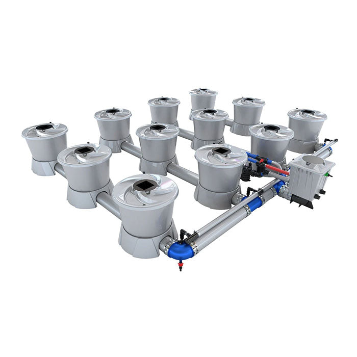 Alien Hydroponics V-System 12 Pot - 4 Row RDWC Hydroponic System