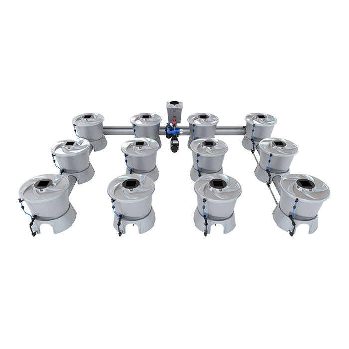 Alien Hydroponics V-System 12 Pot - 4 Row RDWC Hydroponic System