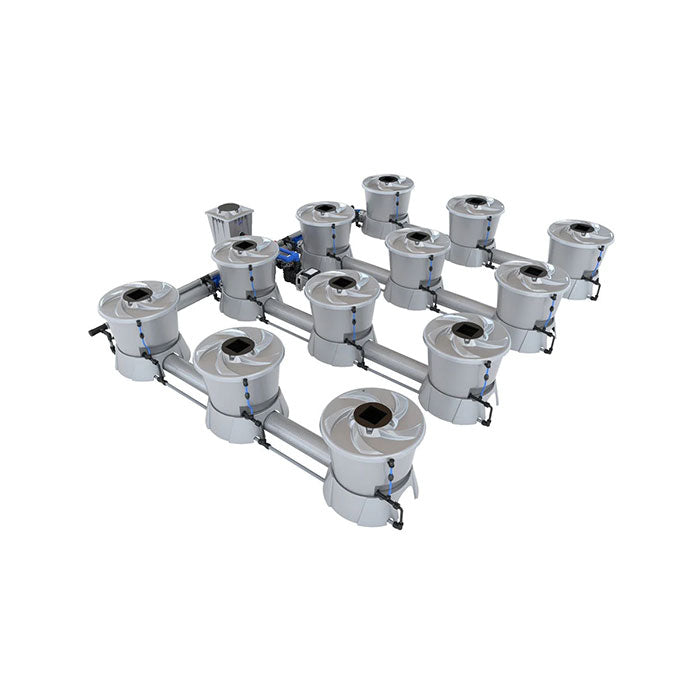 Alien Hydroponics V-System 12 Pot - 4 Row RDWC Hydroponic System