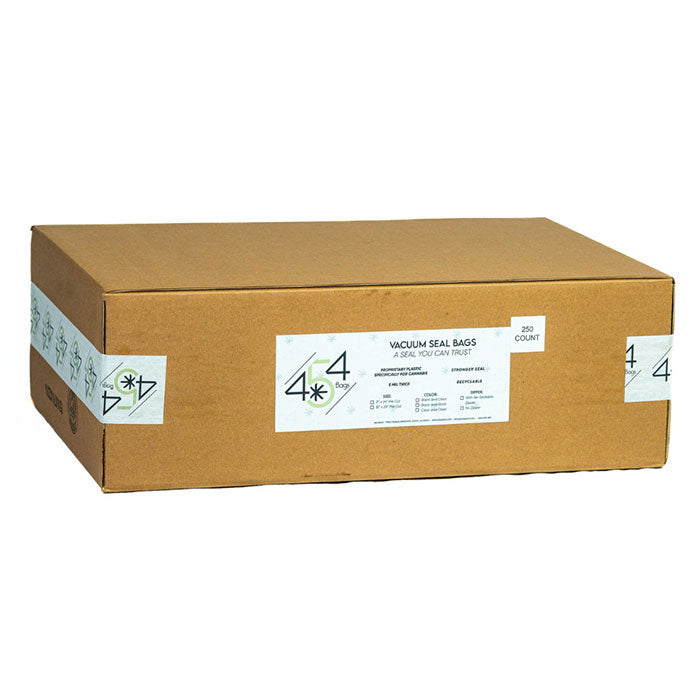 454 Bags Vacuum Seal Storage Bags, 5 mil, 11 Inch x 24 Inch, Black & Clear - Pack of 250