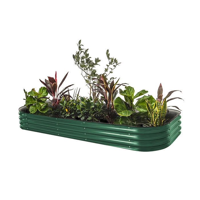 Vego Garden 11 Inch Tall 10 in 1 Modular Metal Raised Garden Bed Kit