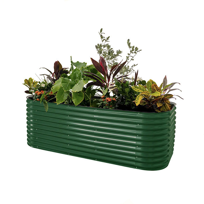 Vego Garden 32 Inch Tall 10 in 1 Modular Metal Raised Garden Bed Kit