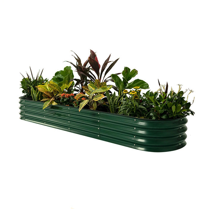Vego Garden 11 Inch Tall 9 in 1 Modular Metal Raised Garden Bed Kit