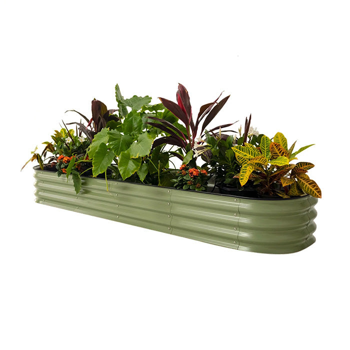 Vego Garden 11 Inch Tall 9 in 1 Modular Metal Raised Garden Bed Kit