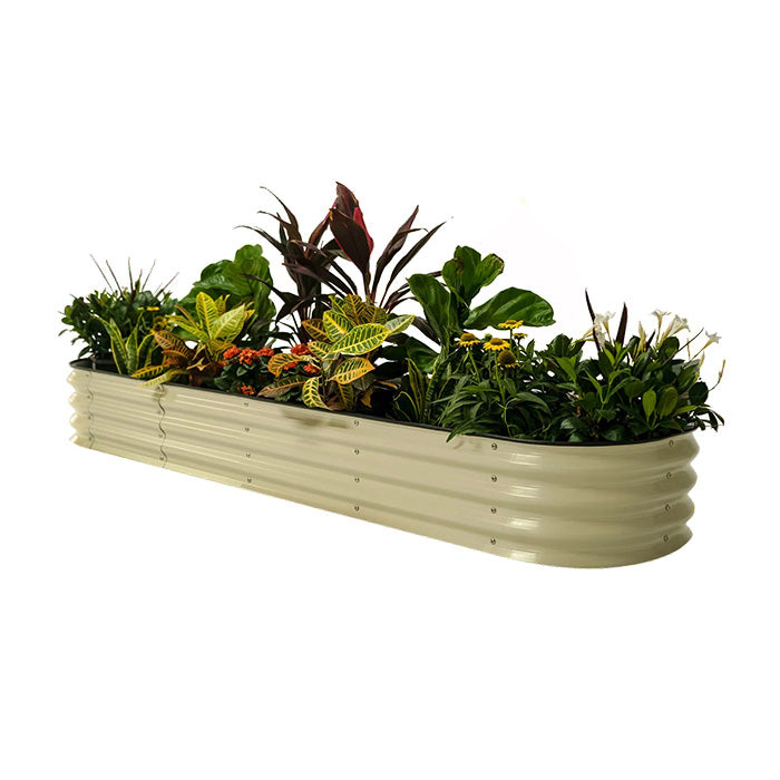 Vego Garden 11 Inch Tall 9 in 1 Modular Metal Raised Garden Bed Kit