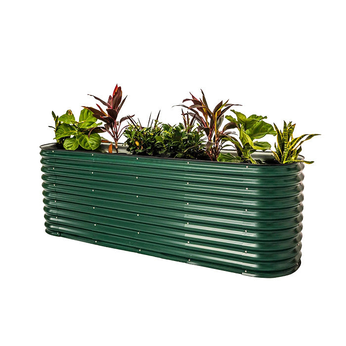 Vego Garden 32 Inch Tall 9 in 1 Modular Metal Raised Garden Bed Kit