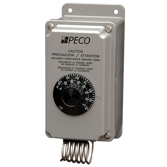 J&D Manufacturing Dual Stage Thermostat with no Cord, 115/230/277 Volt