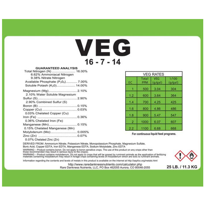 Rare Dankness Nutrients Perfecta Veg