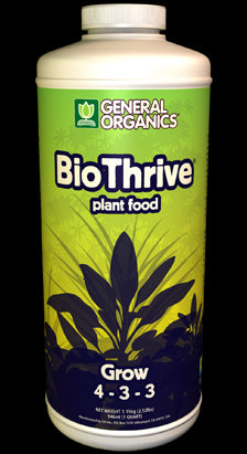 General Organics BioThrive Grow, 1 Quart