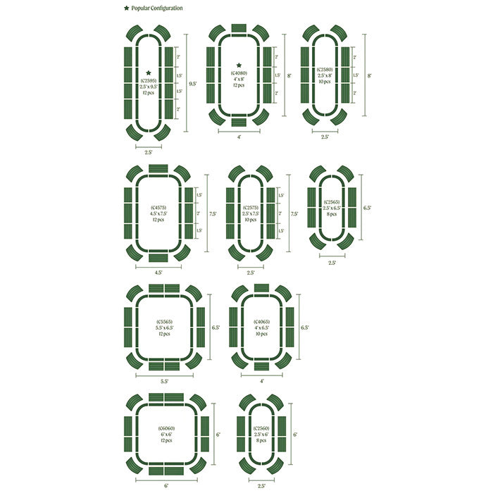 Vego Garden 11 Inch Tall 10 in 1 Modular Metal Raised Garden Bed Kit - Olive Green