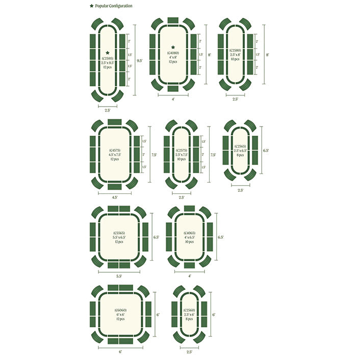 Vego Garden 17 Inch Tall 10 in 1 Modular Metal Raised Garden Bed Kit - British Green