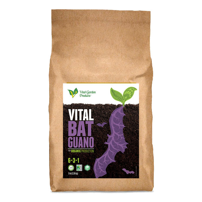 Vital Garden Supply Vital Bat Guano High-Nitrogen Fertilizer 6-3-1