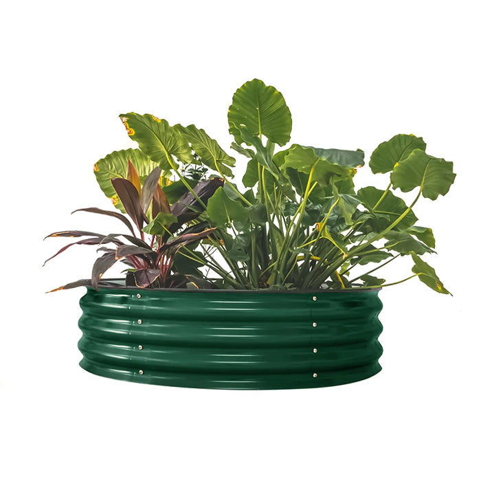 Vego Garden 11 Inch Tall 42 Wide Round Metal Raised Garden Bed