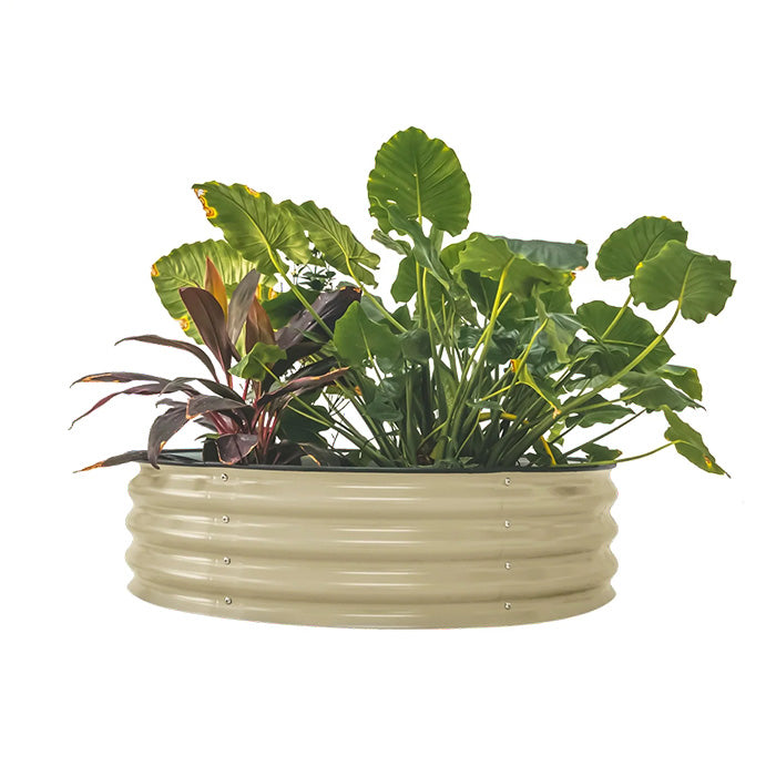 Vego Garden 11 Inch Tall 42 Wide Round Metal Raised Garden Bed