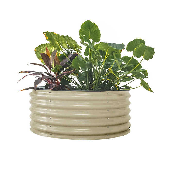 Vego Garden 17 Inch Tall 42 Wide Round Metal Raised Garden Bed