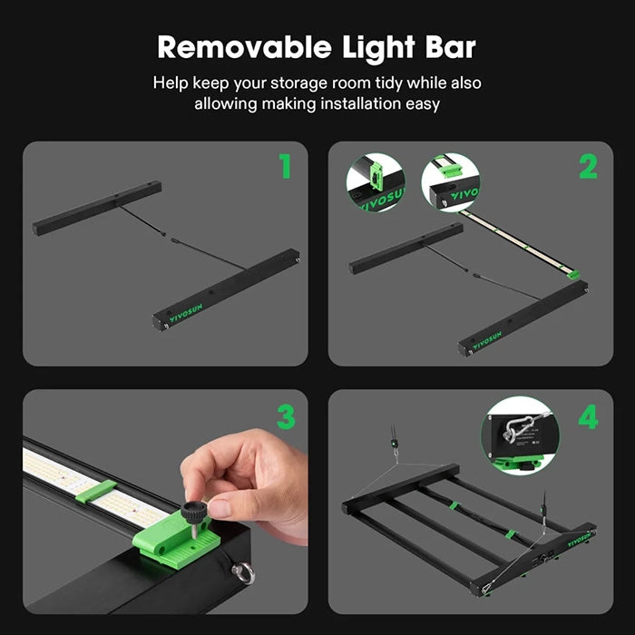 Vivosun VSFD4500 450 Watt Full-Spectrum LED Grow Light