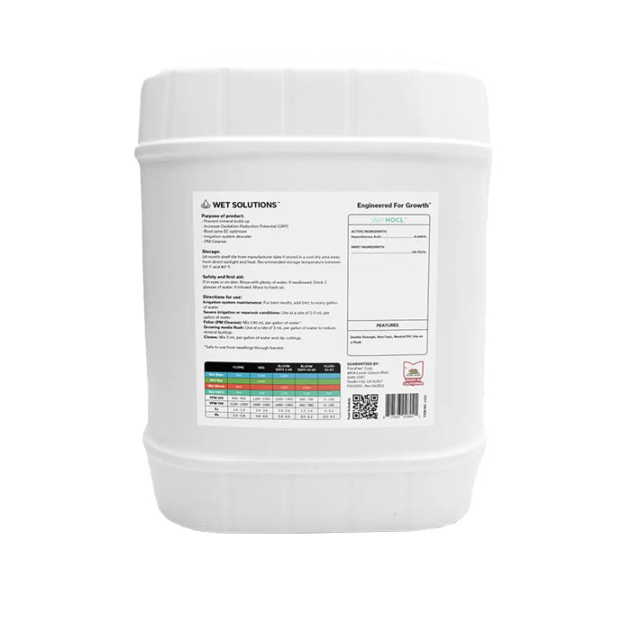 FloraFlex Wet Solutions Wet HOCL, 5 Gallon