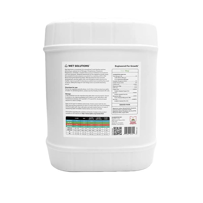FloraFlex Wet Solutions Wet Veg, 5 Gallon