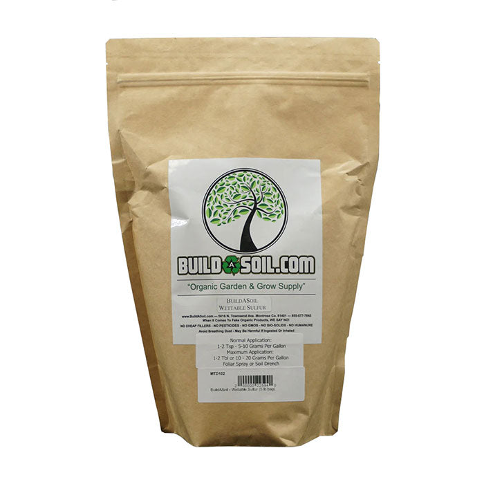 BuildASoil Wettable Sulfur, 5 lb.