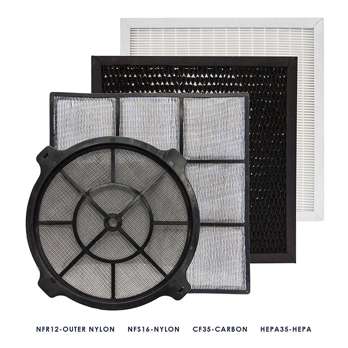 XPOWER X-3580 Professional 4-Stage HEPA Air Scrubber, 1/2 HP, 600 CFM