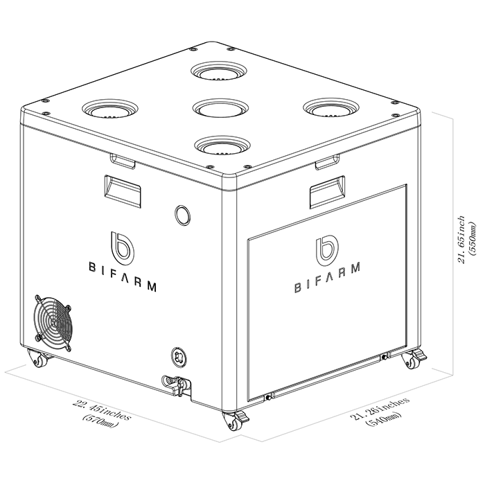 Bifarm Tech AeroXPS PRO Aeroponic Grow System With Integrated Climate Control