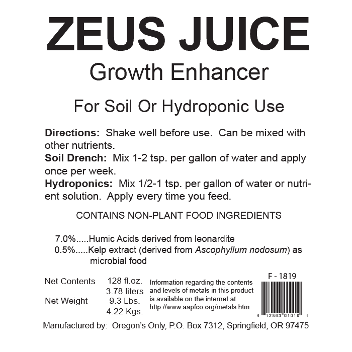 Nectar for the Gods Zeus Juice