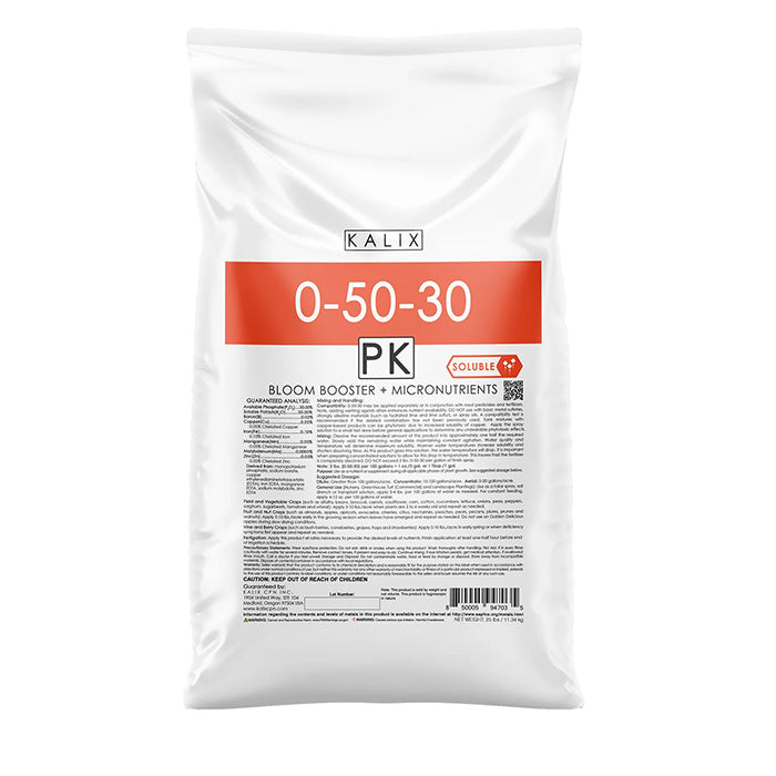 Kalix Bloom Boost 0-50-30 + Chelated Micronutrients, 25 lb.