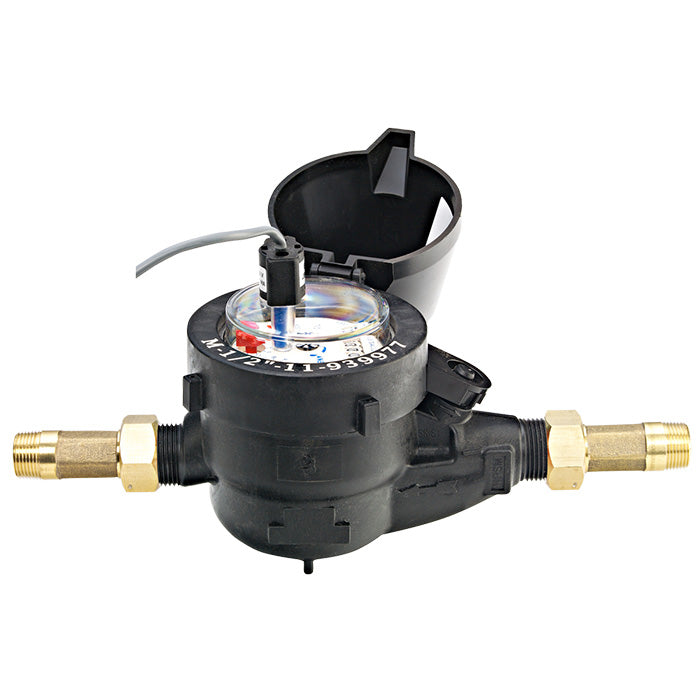 Netafim Plastic M Water Meter, 3/4 Inch, .0015 Gallons Per Pulse, Photo Diode Register (WM-075-.0015-PD-P)