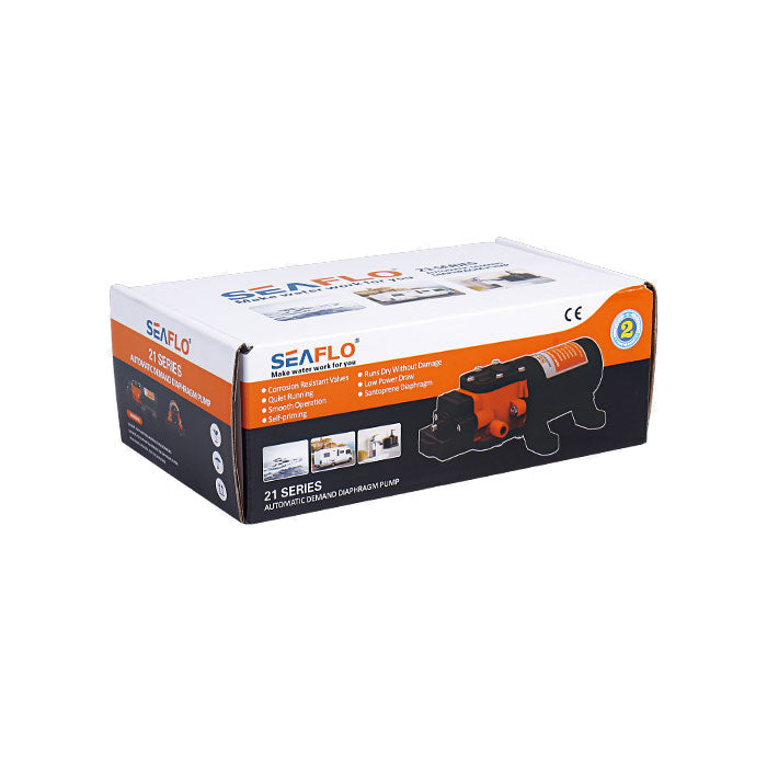SEAFLO 21-Series Diaphragm Water Pump, 12VDC, 1.2 GPM